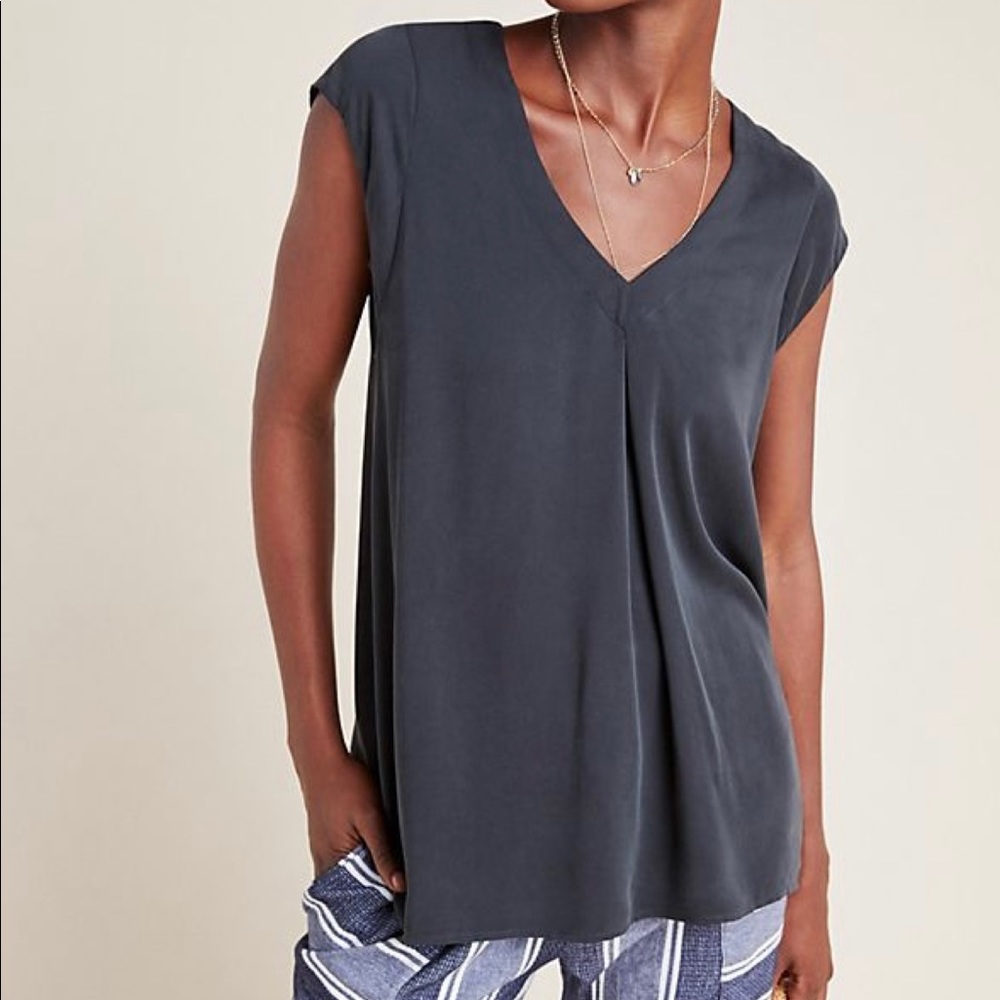 Anthropologie Maeve Ally Cupro Tunic